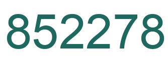 Número 852278 imagen verde