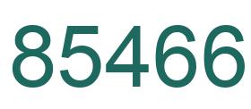 Número 85466 imagen verde