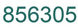 Number 856305 green image
