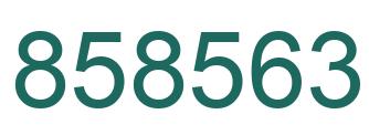 Number 858563 green image
