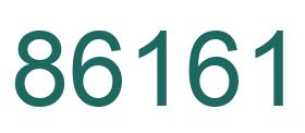 Number 86161 green image