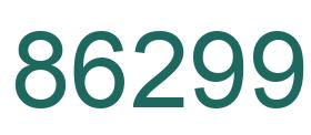 Number 86299 green image