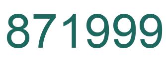 Número 871999 imagen verde