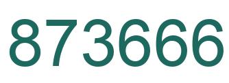 Número 873666 imagen verde