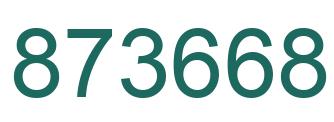 Número 873668 imagen verde