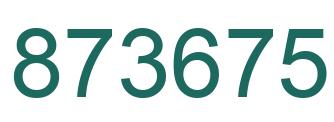 Número 873675 imagen verde