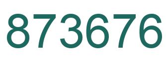 Número 873676 imagen verde