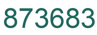 Número 873683 imagen verde
