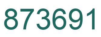 Número 873691 imagen verde