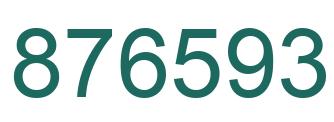 Number 876593 green image