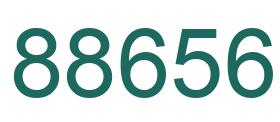 Number 88656 green image