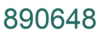 Number 890648 green image