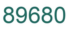 Number 89680 green image