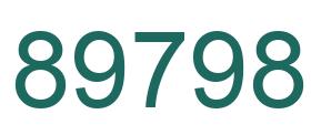 Number 89798 green image