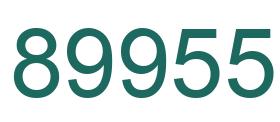 Number 89955 green image