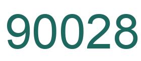 Número 90028 imagen verde