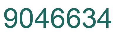Number 9046634 green image