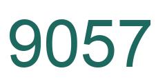 Number 9057 green image