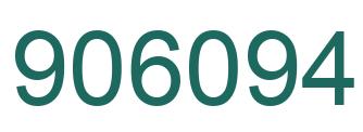 Number 906094 green image
