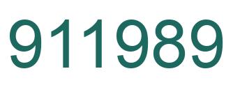 Número 911989 imagen verde