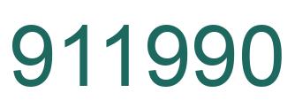Número 911990 imagen verde