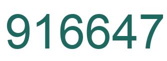 Número 916647 imagen verde