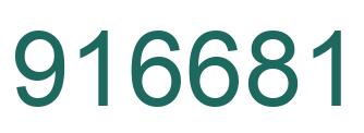 Número 916681 imagen verde