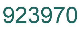 Número 923970 imagen verde