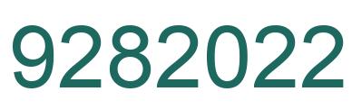 Number 9282022 green image