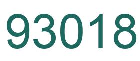 Number 93018 green image