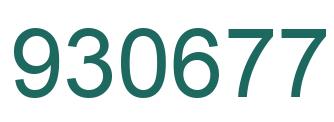 Number 930677 green image