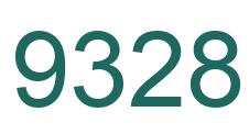 Number 9328 green image