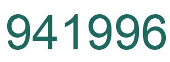 Number 941996 green image