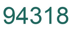 Number 94318 green image