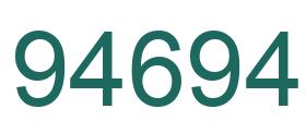 Number 94694 green image