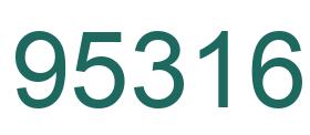 Número 95316 imagen verde
