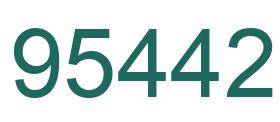 Number 95442 green image