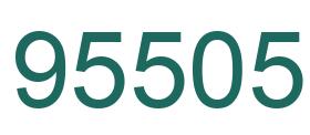 Number 95505 green image