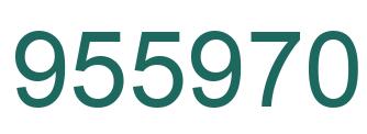 Número 955970 imagen verde