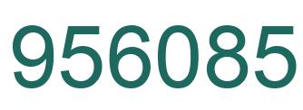 Number 956085 green image