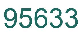 Number 95633 green image