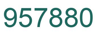Number 957880 green image
