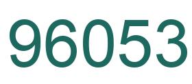 Number 96053 green image