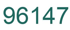 Número 96147 imagen verde