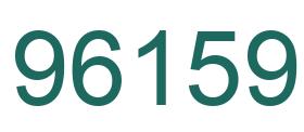 Número 96159 imagen verde