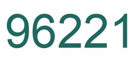 Number 96221 green image