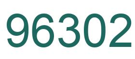 Number 96302 green image