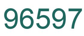 Number 96597 green image