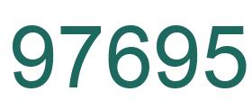 Number 97695 green image
