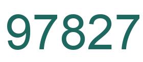 Number 97827 green image
